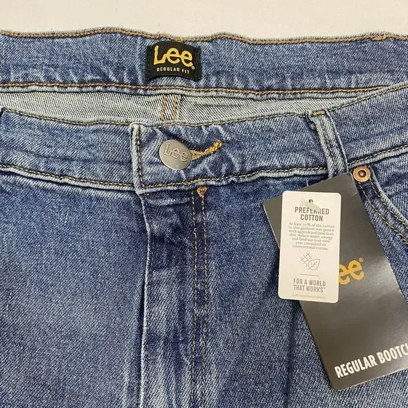 Lee Regular Bootcut Fit Men's 36x30 Blue Thunder Wash Stretch American Denim - Picture 5 of 14